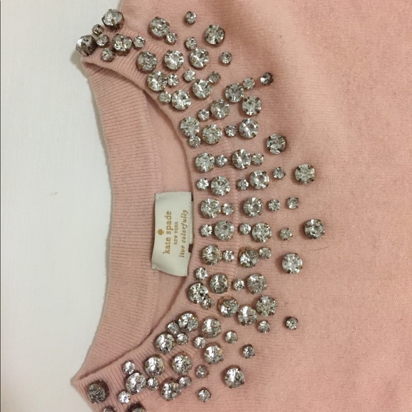 Kate Spade Embellished Sweater Pink XXS - Picture 4 of 5